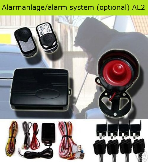High Quality Car Alarm Remote Siren & Full Set Central Locking Kit 4 Doors 3