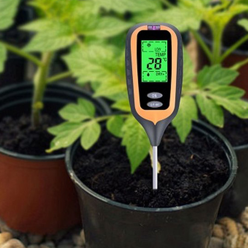 Kurphy Gartenpflanzen-Bodenfeuchtemessgerät Hydroponik-Analysegerät Feuchtigkeitsmessgerät für Gartenpflanzen im Innen und Außenbereich Grün 