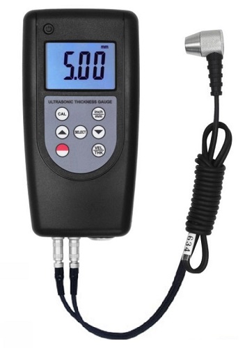 Such As Steel Cast Steel Aluminum HFBTE Ultrasonic Thickness Gauge Tester Meter for Metal Plastic Glass Fiber Glass Etc with Measuring Range 0.75 to 400 mm 